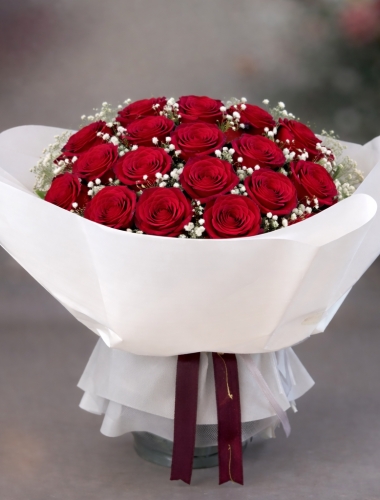 21’li Kırmızı Gül Buketi